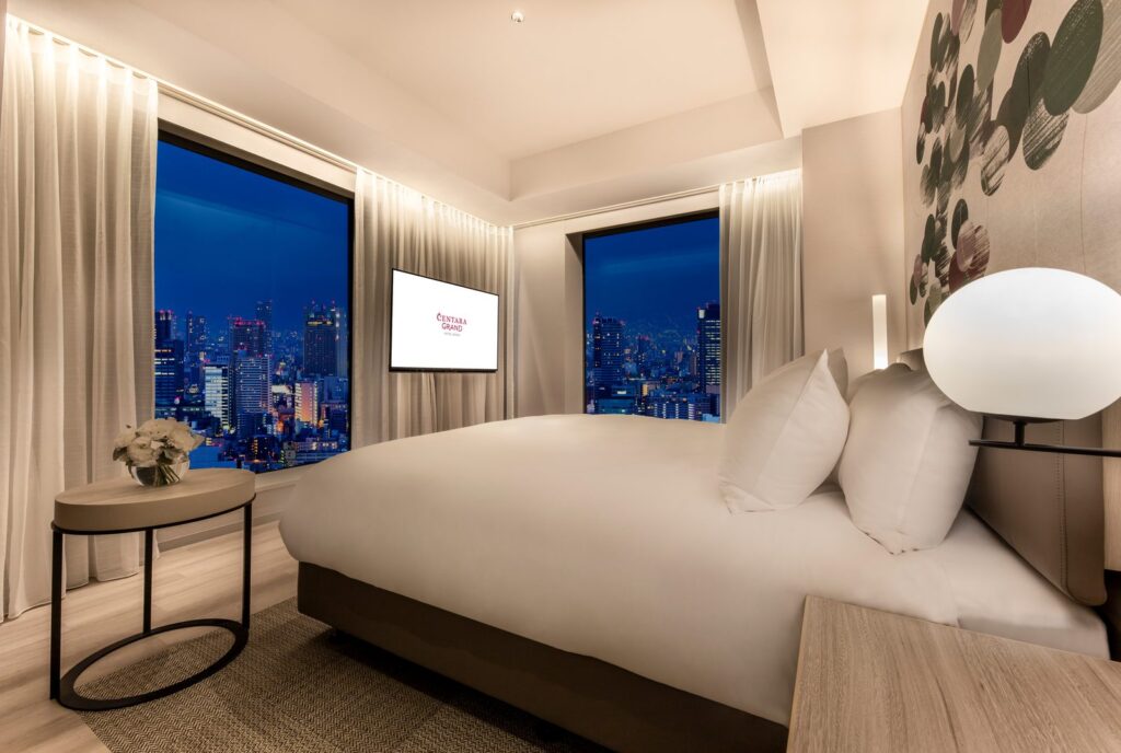 Centara Grand Hotel Osaka – חדר פינתי Corner – קומת Rei Premium – תמונה 3