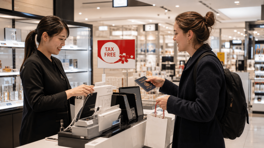 קניית Tax Free ביפן – הצגת דרכון בקופה בחנות