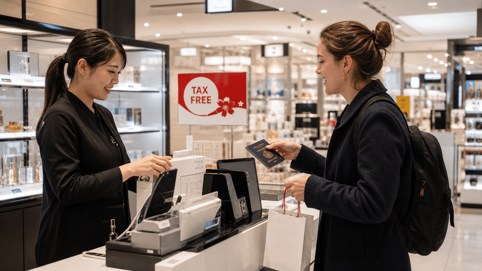 קניית Tax Free ביפן – הצגת דרכון בקופה בחנות